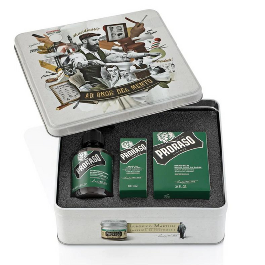 Green: Refreshing Beard Tin Set