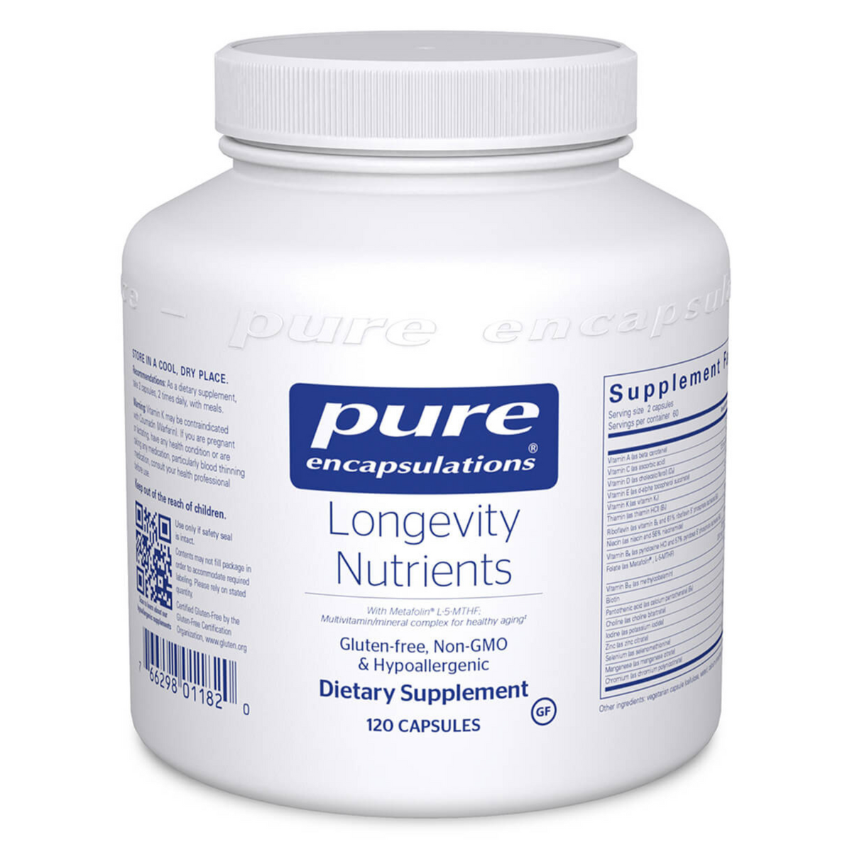 Primary Image of Pure Encapsulations Longevity Nutrients (120 count) 