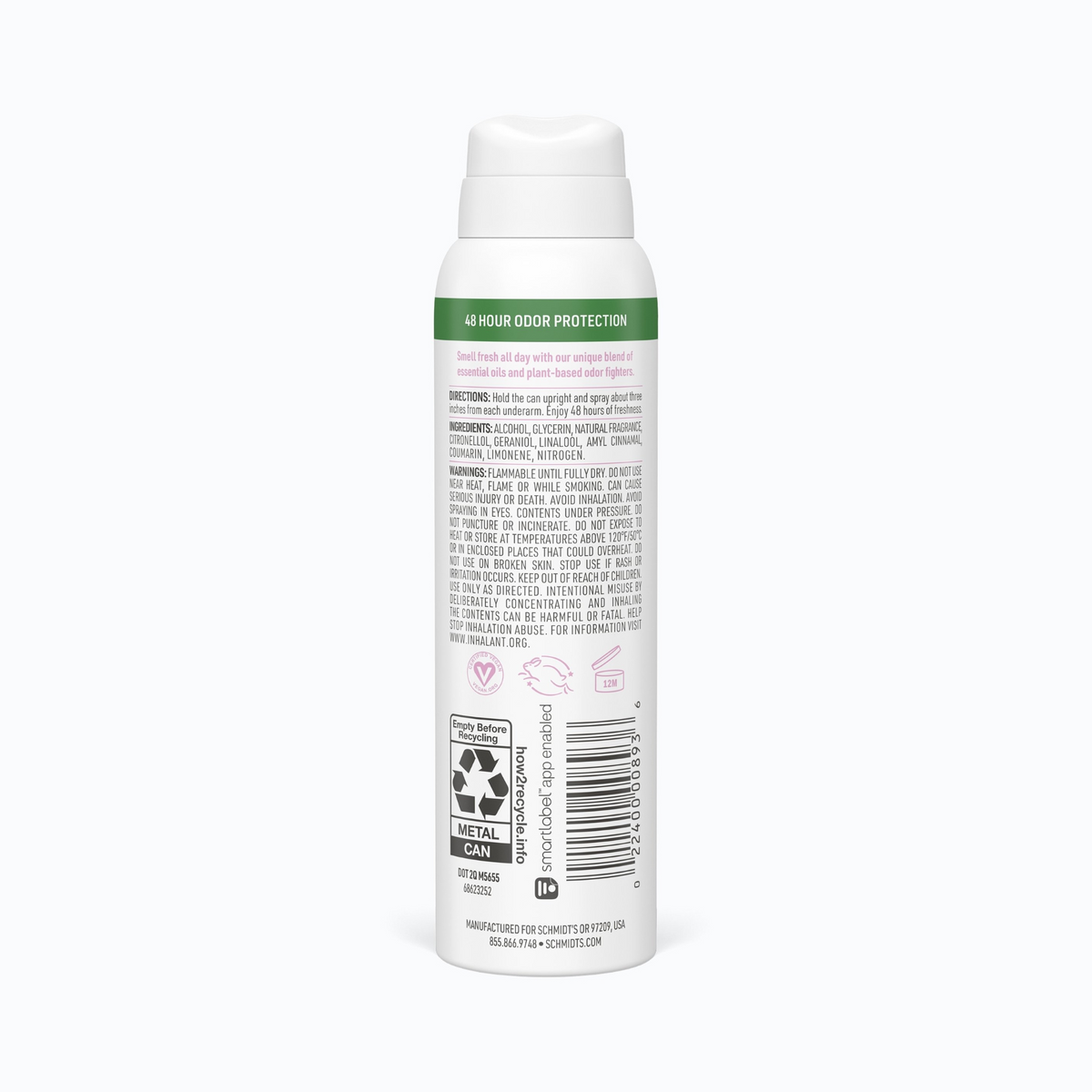 Schmidt's Spray Clean Powder Deodorant (3.2 oz) #10085622