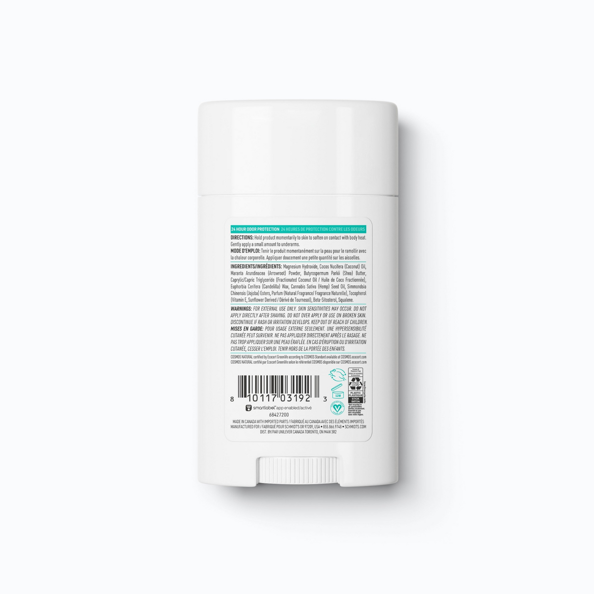 Schmidt's Hemp Seed Oil & Patchouli Sensitive Deodorant (2.65 oz) #10085618