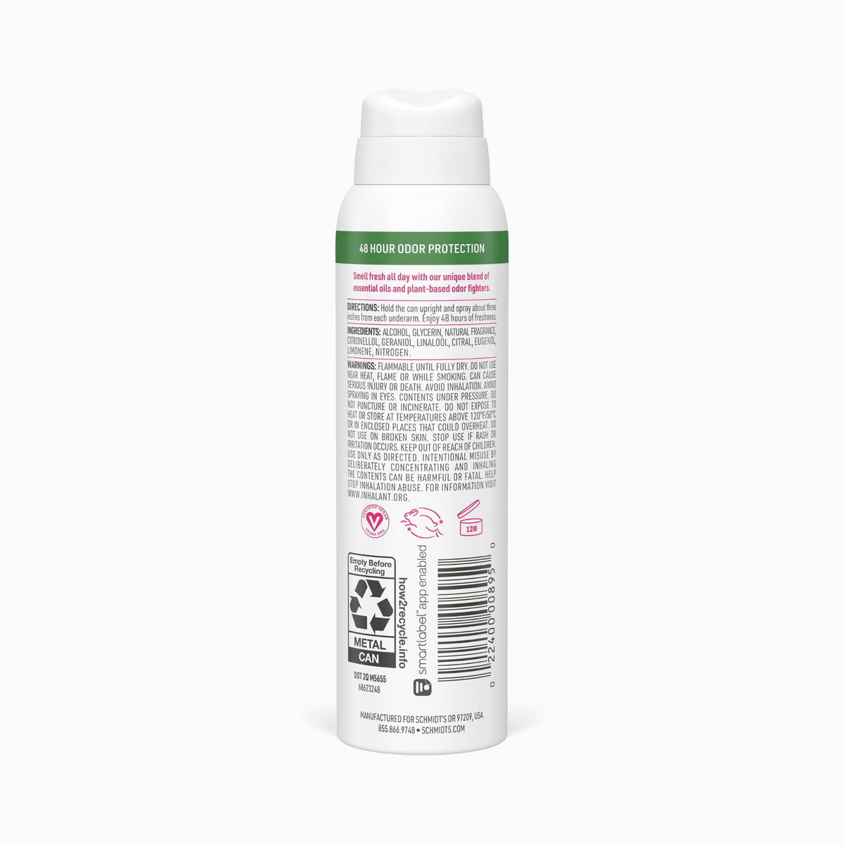 Schmidt's Spray Rose + Vanilla Deodorant (3.2 oz) #10085621