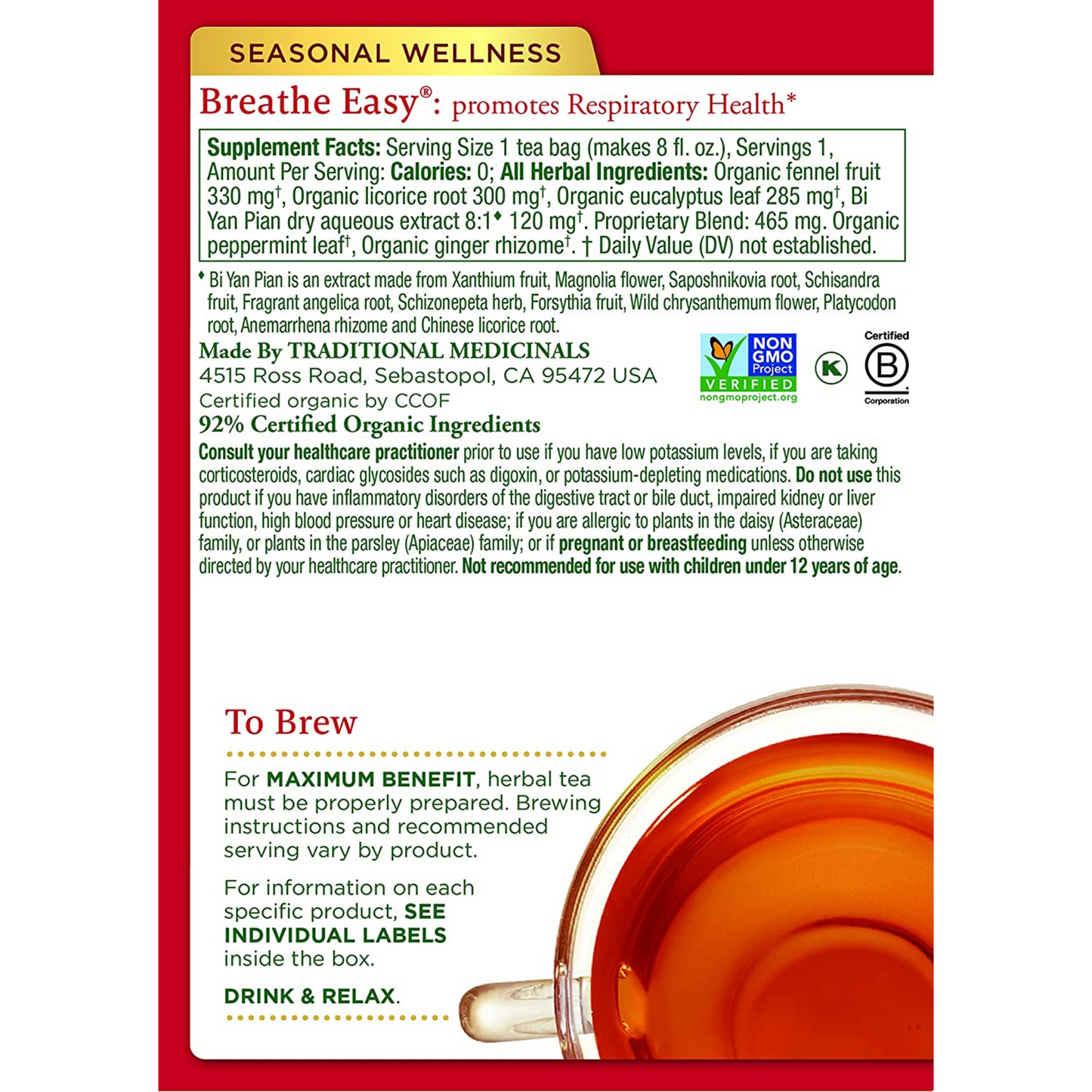 Traditional Medicinals Seasonal Sampler Tea Bags (16 count) #10085171