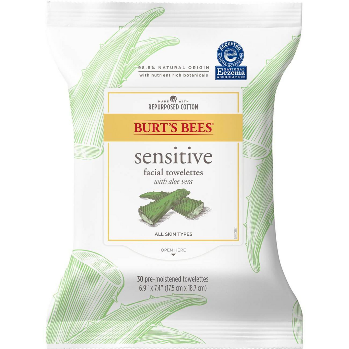 Primary Image of Sensitive Facial Cleansing Towelettes with Aloe