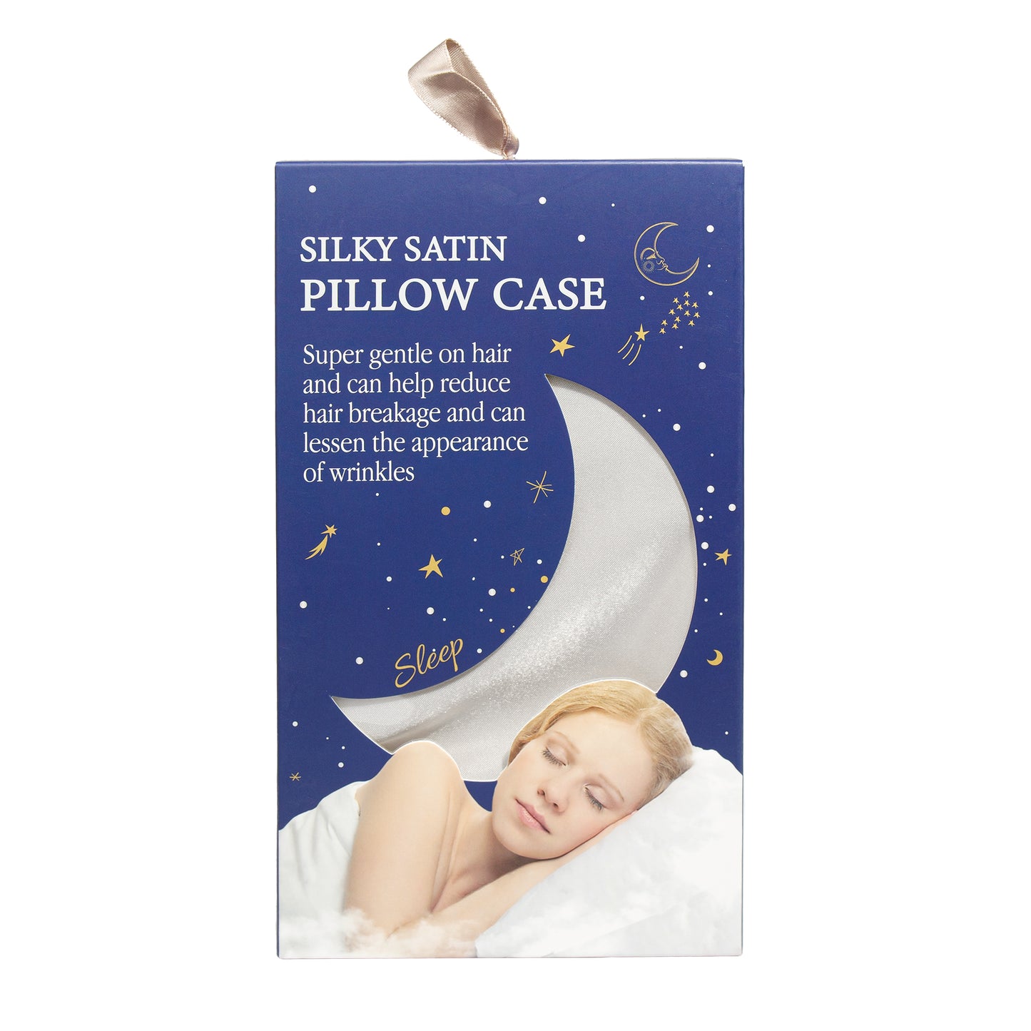 Primary Image of Silver Silky Satan Pillow Case