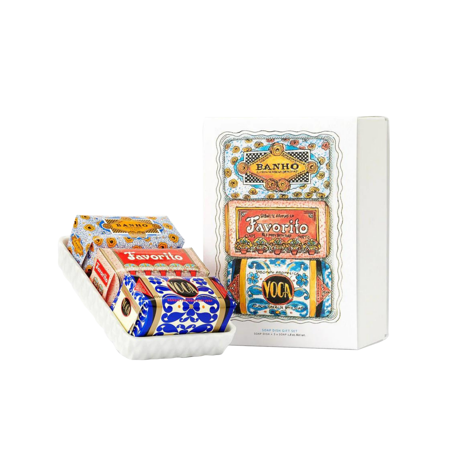 Primary Image of Soap and Dish Gift Set (3 x 50 g)