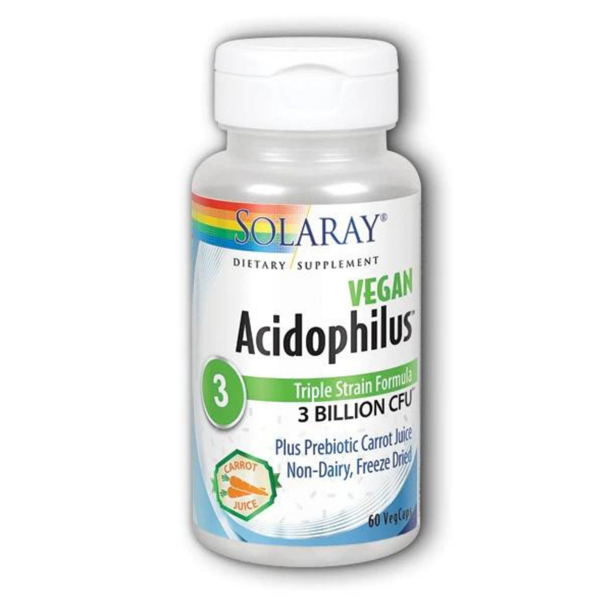 Primary Image of Solaray Acidophilus plus carrot juice (60 count) 