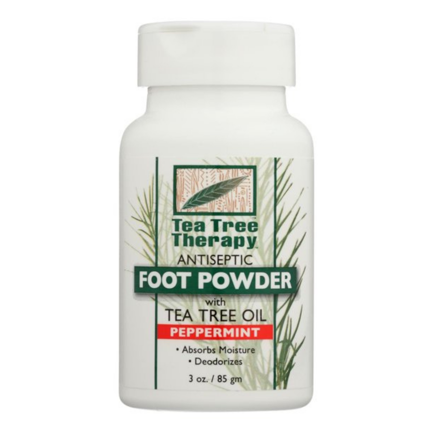Primary Image of Tea Tree Therapy Peppermint Antiseptic Foot Powder (3 oz)