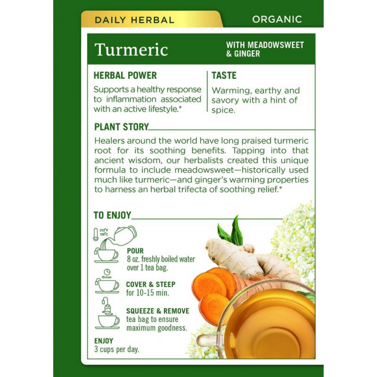 Traditional Medicinals Organic Turmeric Tea Bags (16 count) #10085170