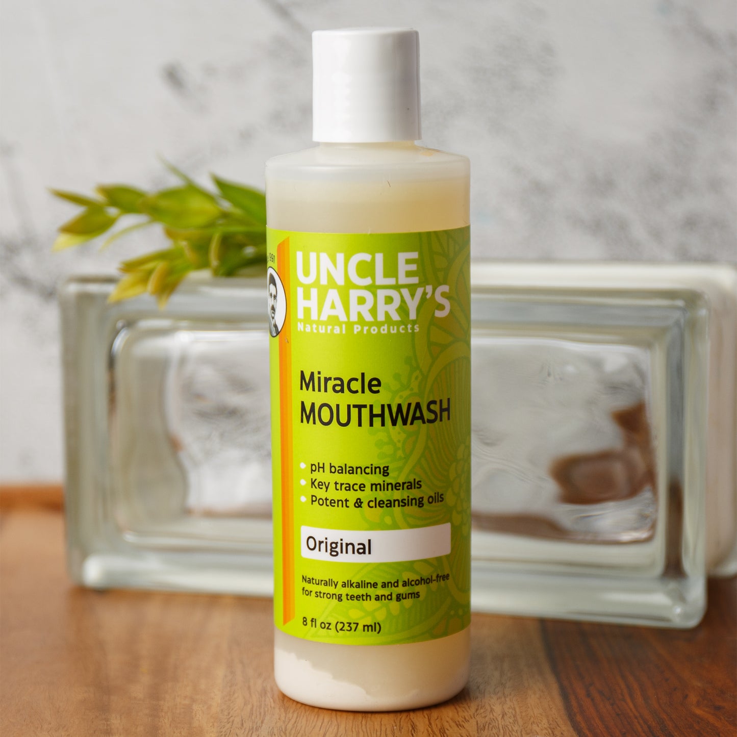 Uncle Harry's Natural Products Miracle Mouthwash (8 fl oz) Smallflower