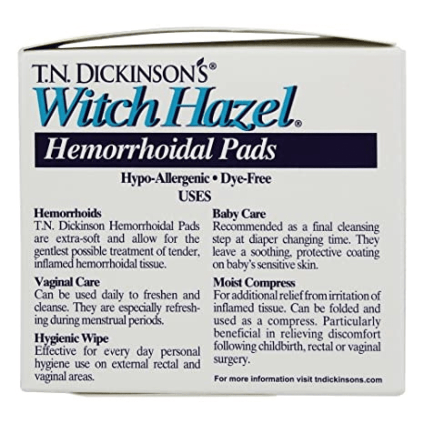 Alternate Image of Witch Hazel Hemorrhoidal Pads Uses
