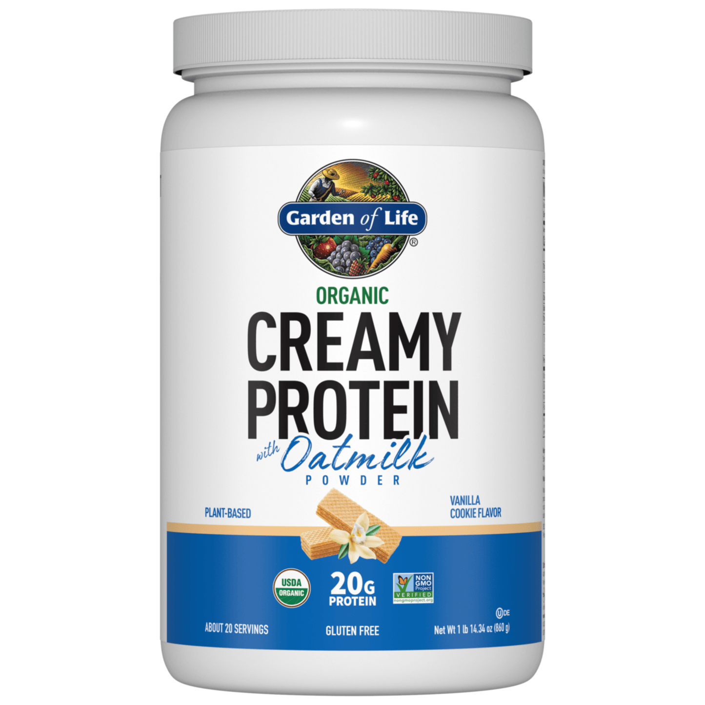 Primary Image of Organic Creamy Protein Powder Vanilla