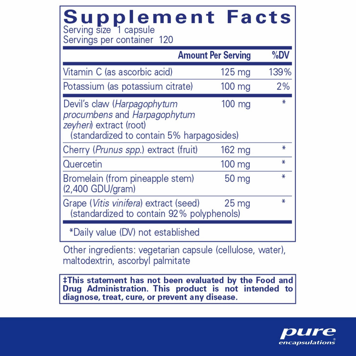 Pure Encapsulations Uric Acid Formula Capsules (120 count) #10085809