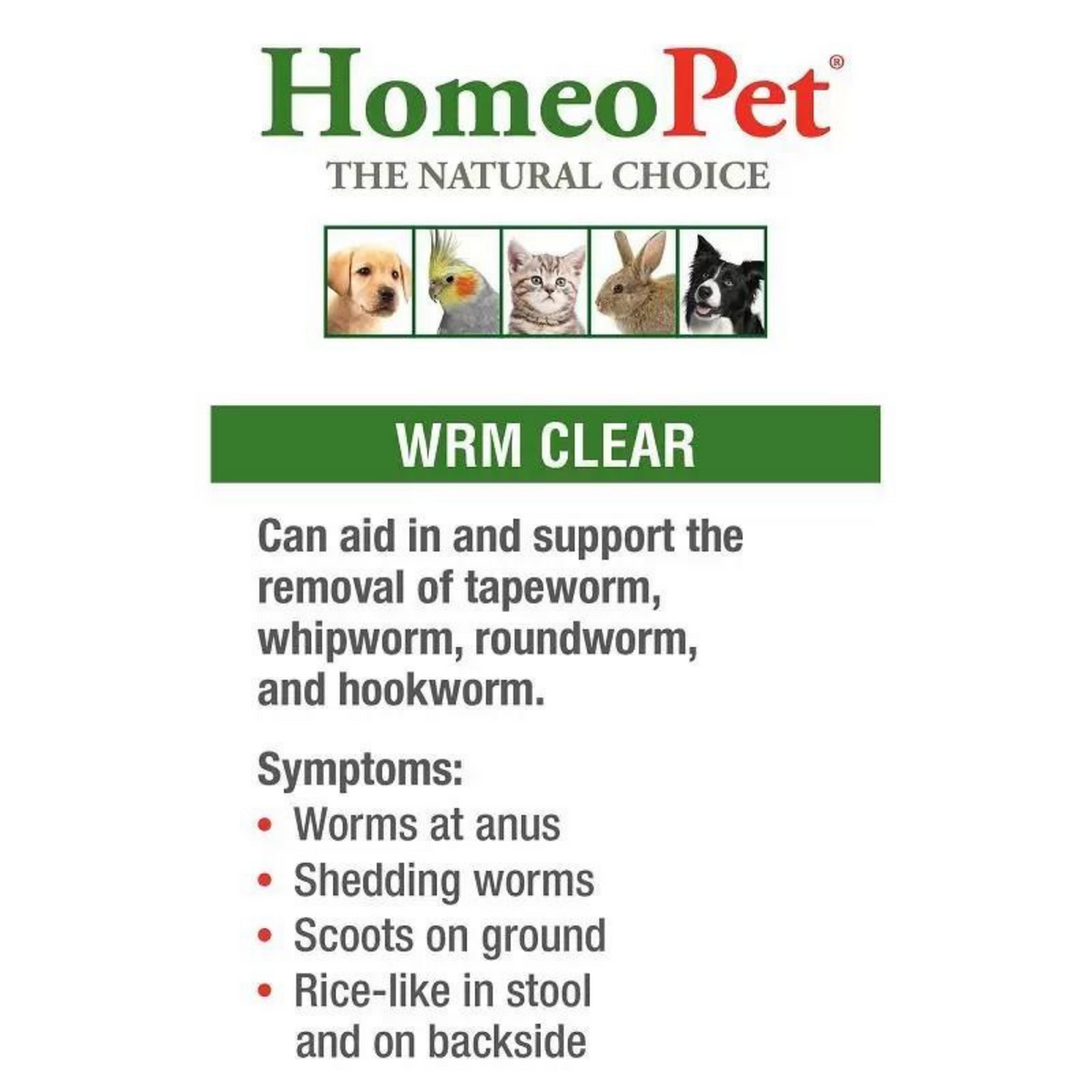 HomeoPet Worm Clear Remedy (15 ml) #20313