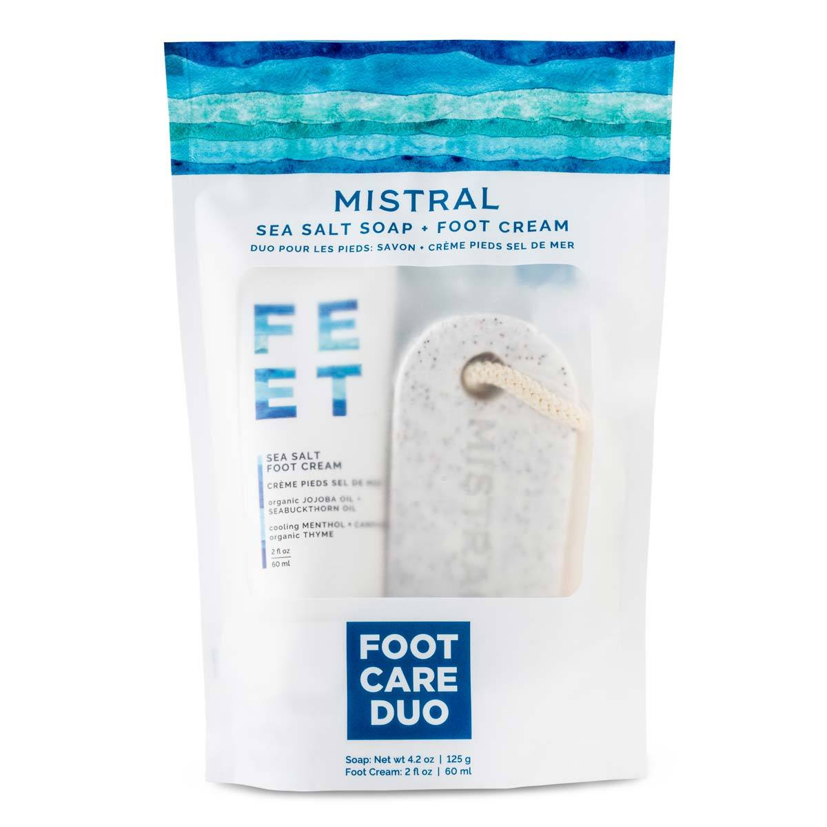 Mistral Sea Salt Scrub Soap and Foot Cream Set #10083024
