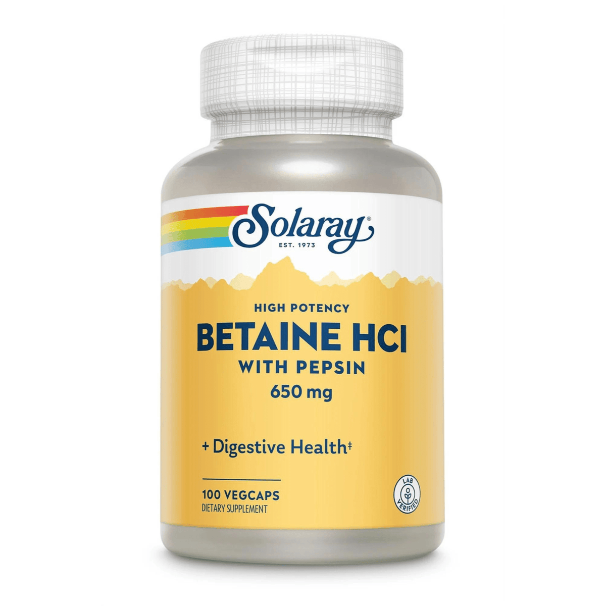 Primary Image of Betaine HCL with Pepsin 650 mg