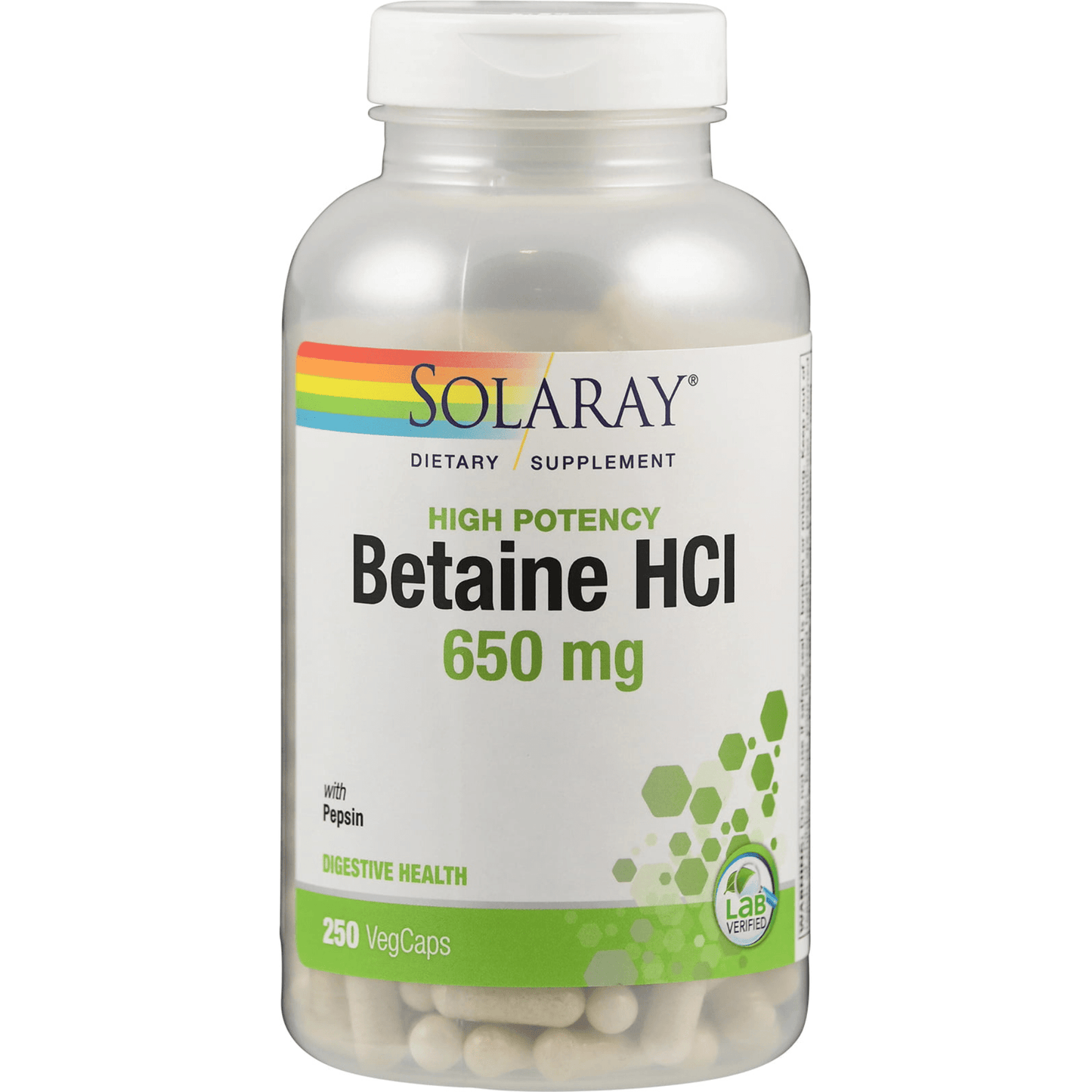 Primary Image of Betaine HCL with Pepsin 650 mg