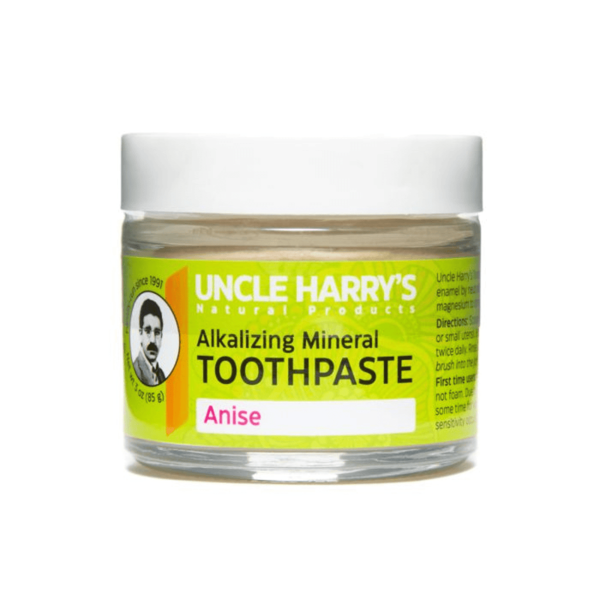 Uncle Harry's Natural Anise Toothpaste | 3 oz | Smallflower