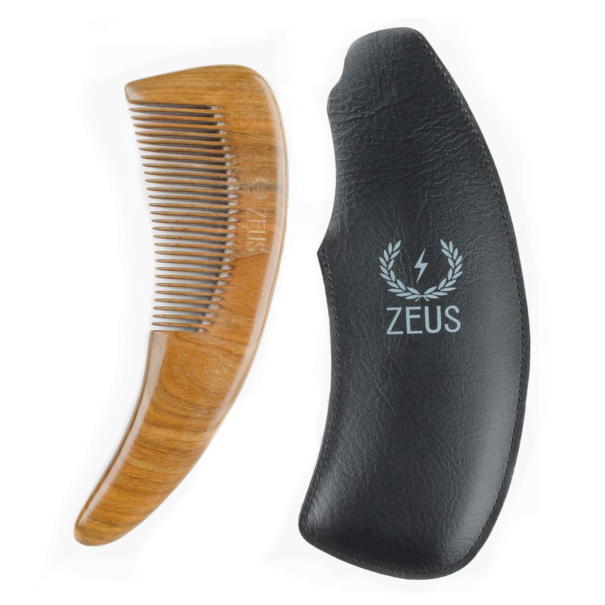 Alternate image of Large Curved Sandalwood Beard Comb